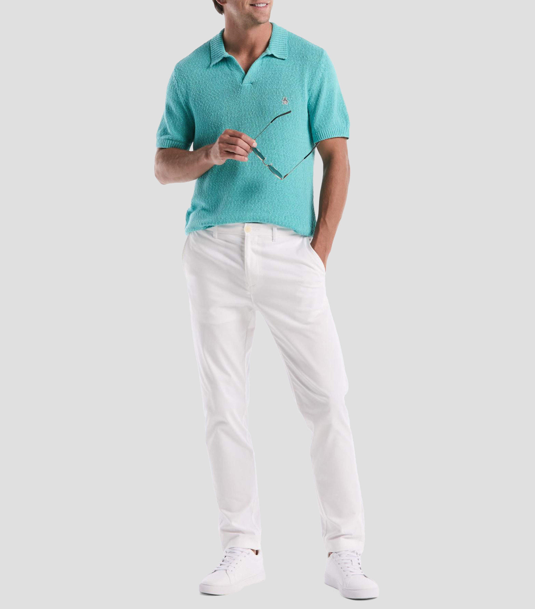 Playera tipo polo manga corta fantasía Hombre